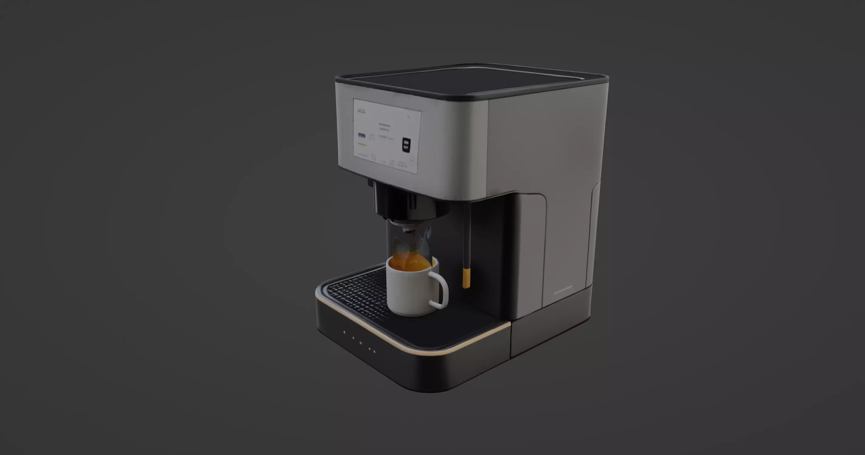 Modern Minimalist Coffee Machine 3D Model 3D model_0