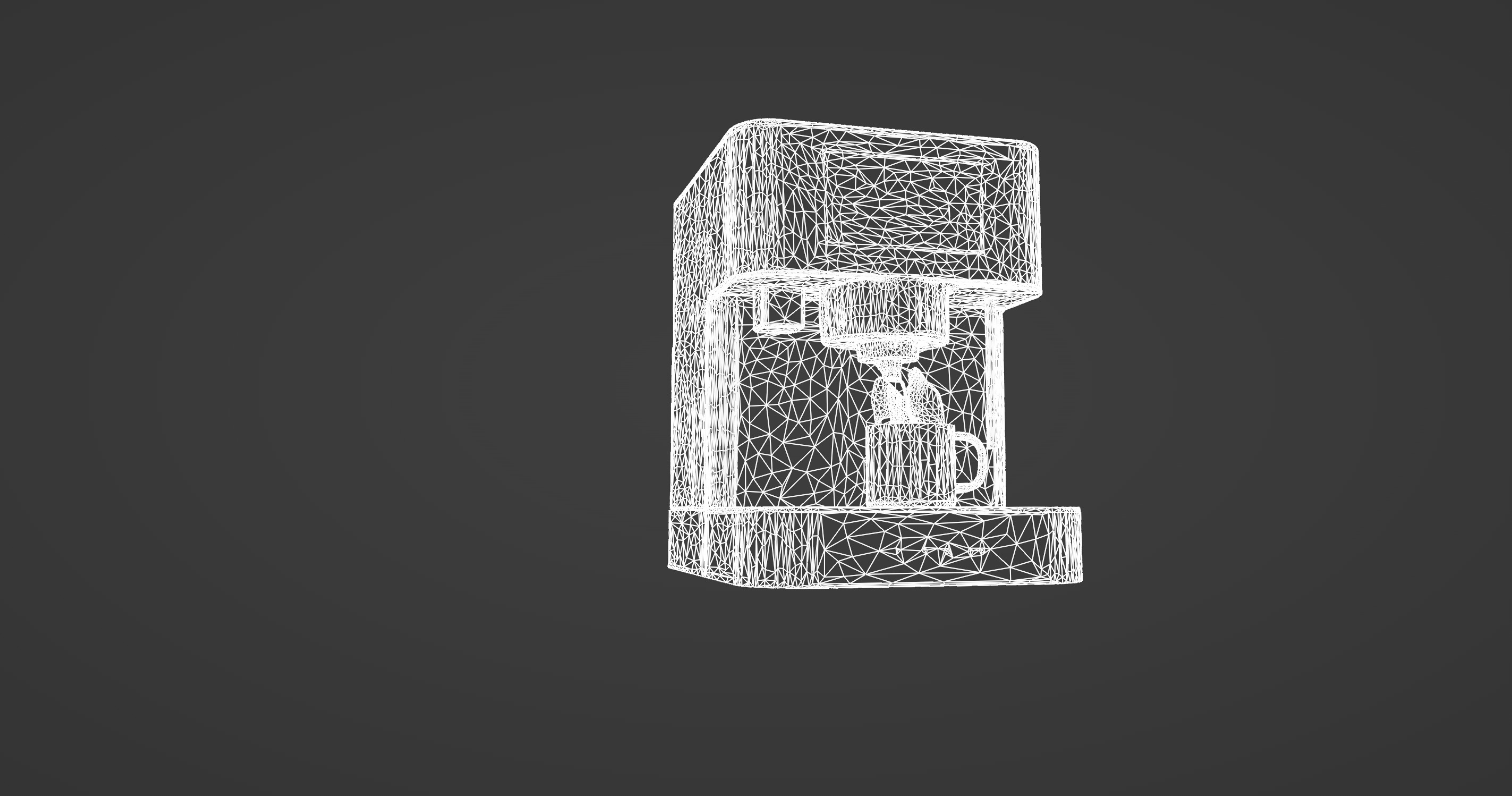 Modern Minimalist Coffee Machine 3D Model 3D model_8