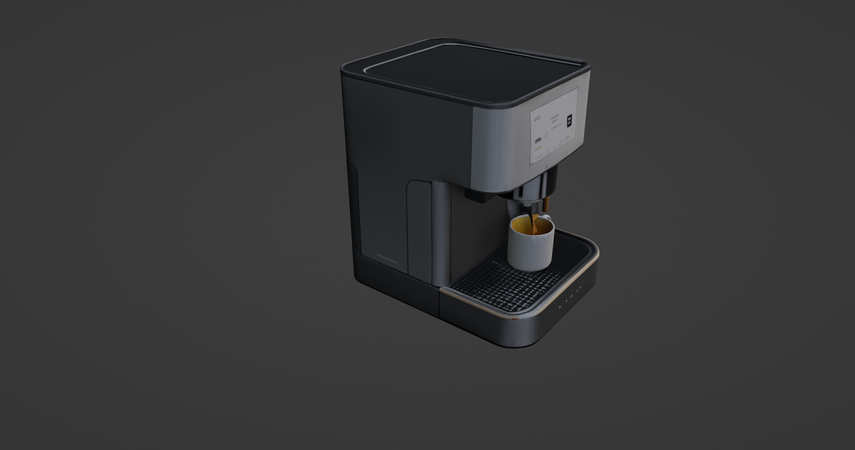 Modern Minimalist Coffee Machine 3D Model 3D model_5