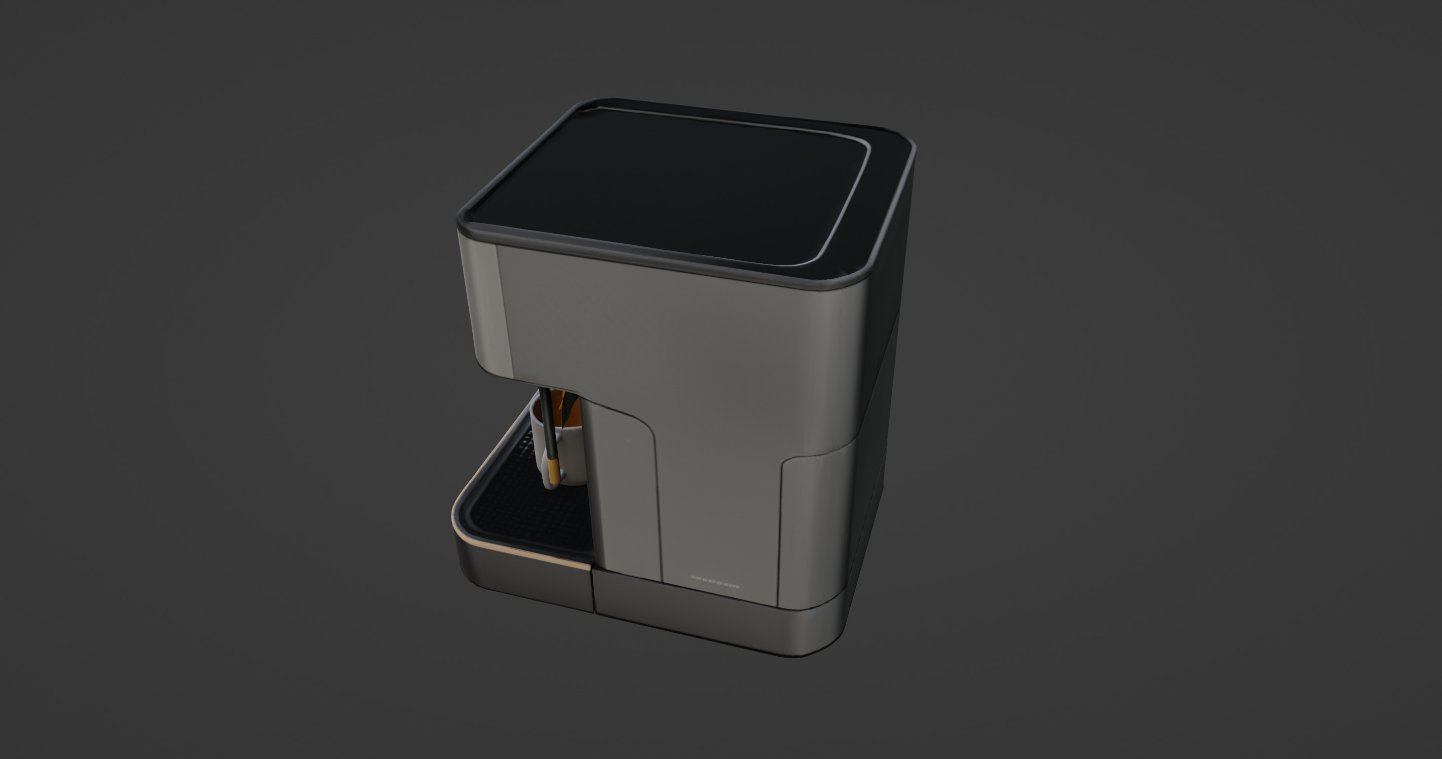 Modern Minimalist Coffee Machine 3D Model 3D model_6
