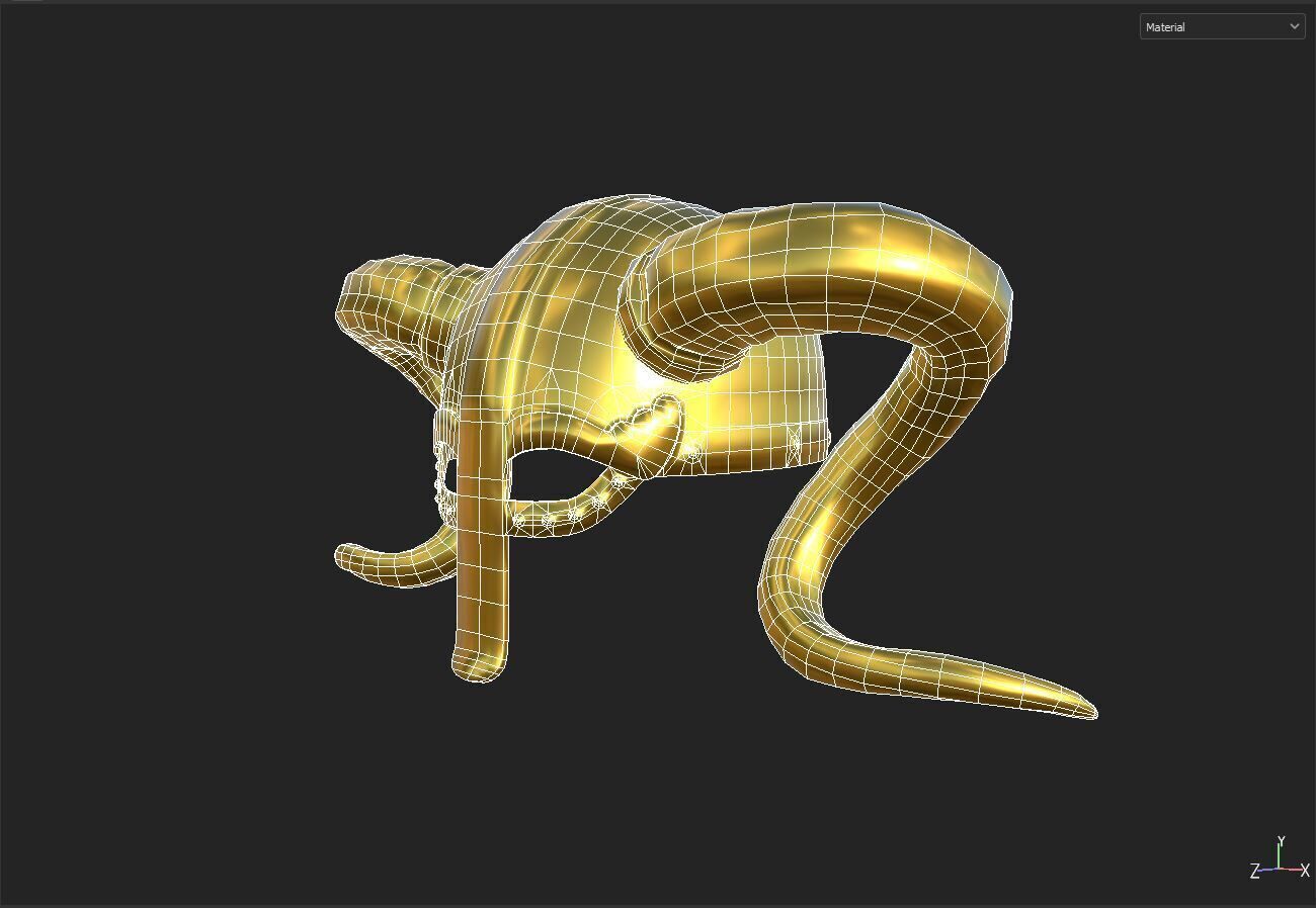 Helmet Low-poly 3D model_7