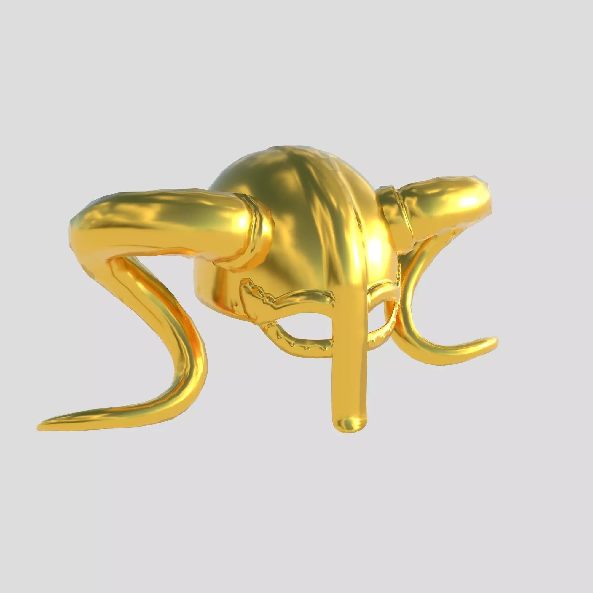 Helmet Low-poly 3D model_0