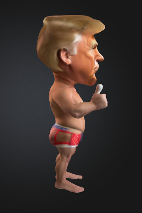 Donald Trump in Swimsuit 3D model_3