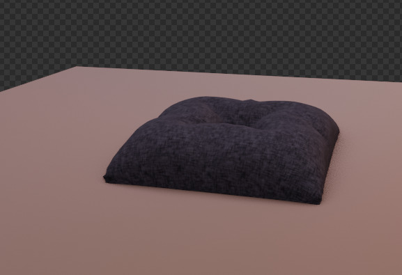 Pillow  3D model Low-poly 3D model_3