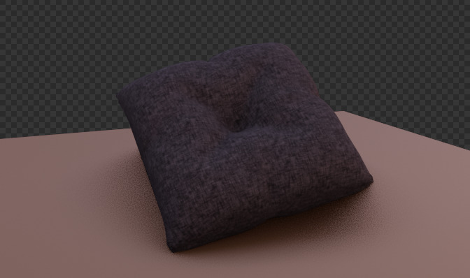 Pillow  3D model Low-poly 3D model_1