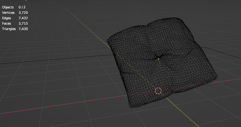 Pillow  3D model Low-poly 3D model_2