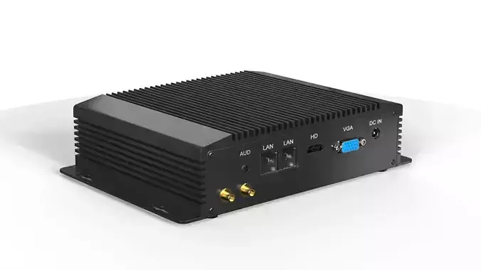 Fanless Industrial Computer  3D model