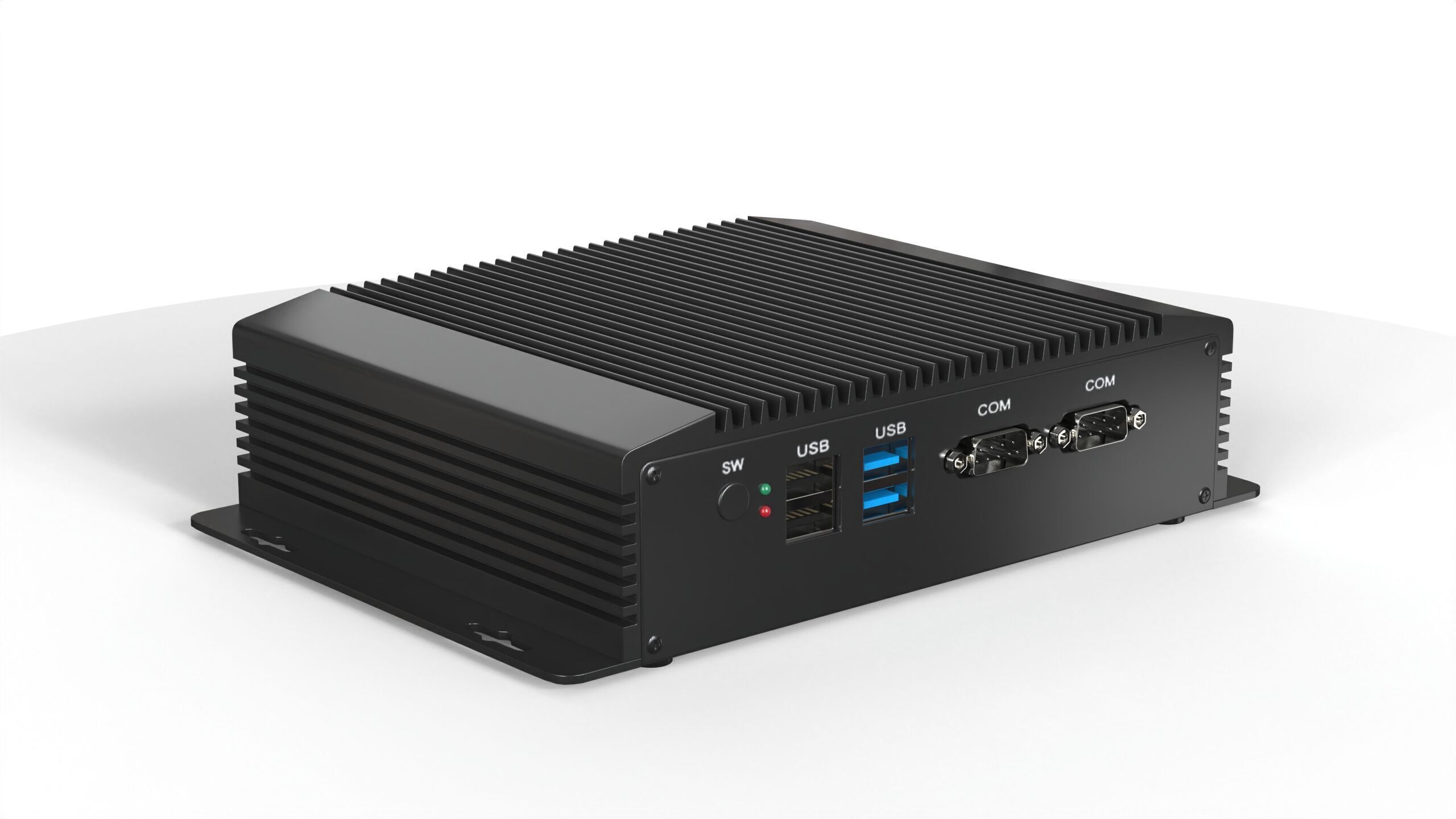 Fanless Industrial Computer  3D model_1