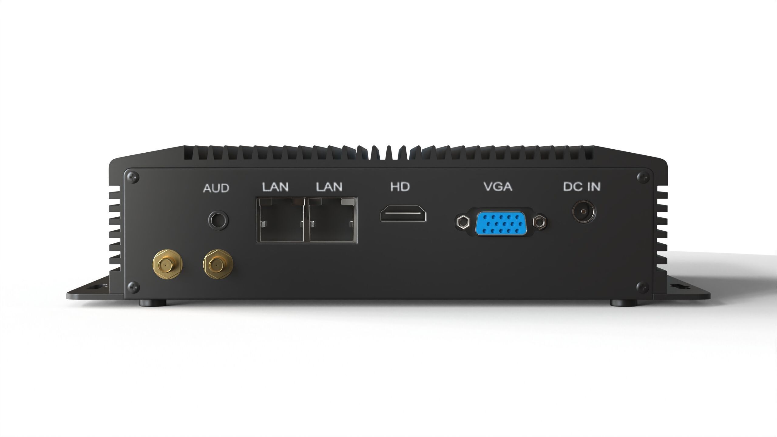 Fanless Industrial Computer  3D model_6