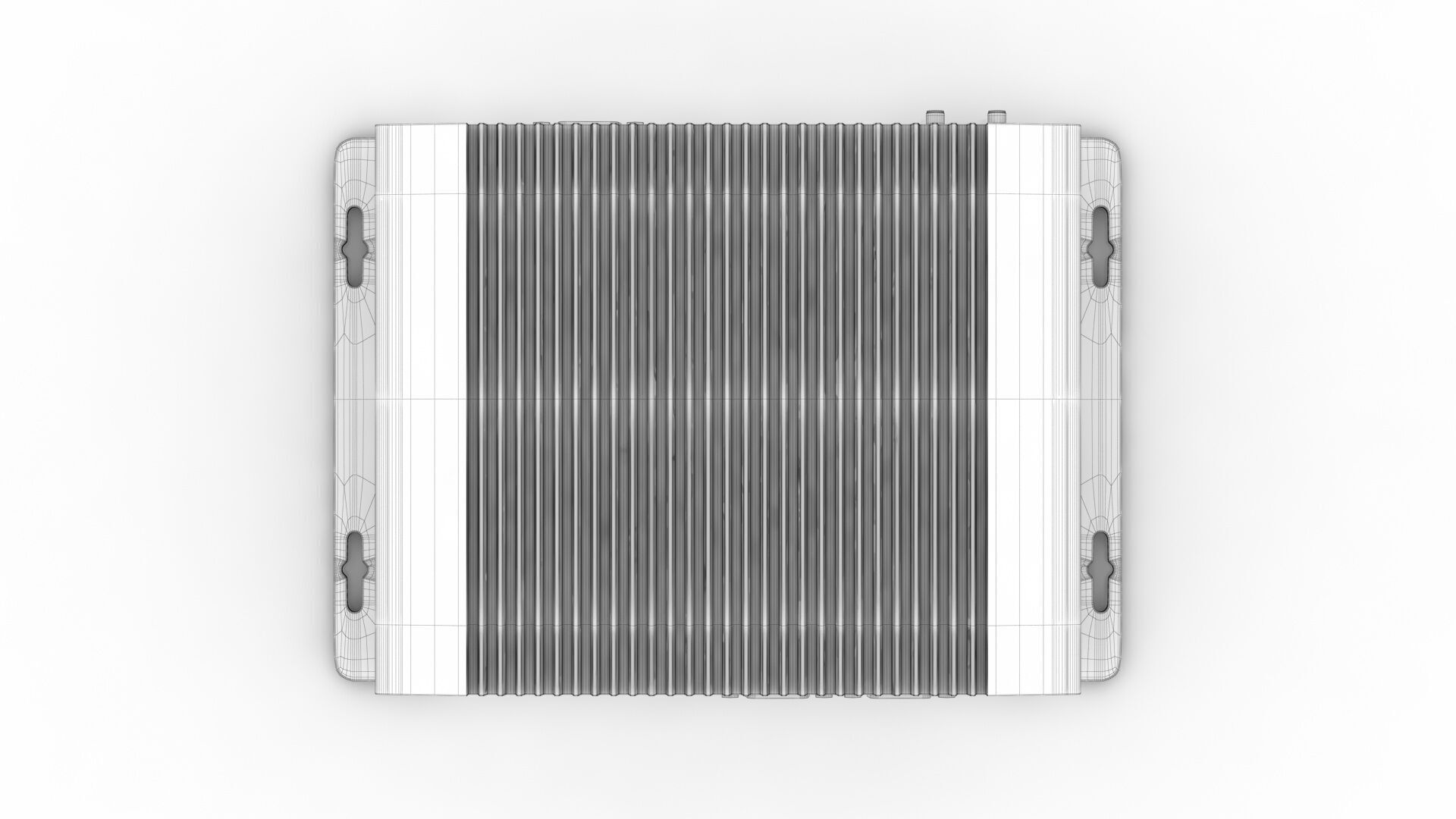 Fanless Industrial Computer  3D model_14