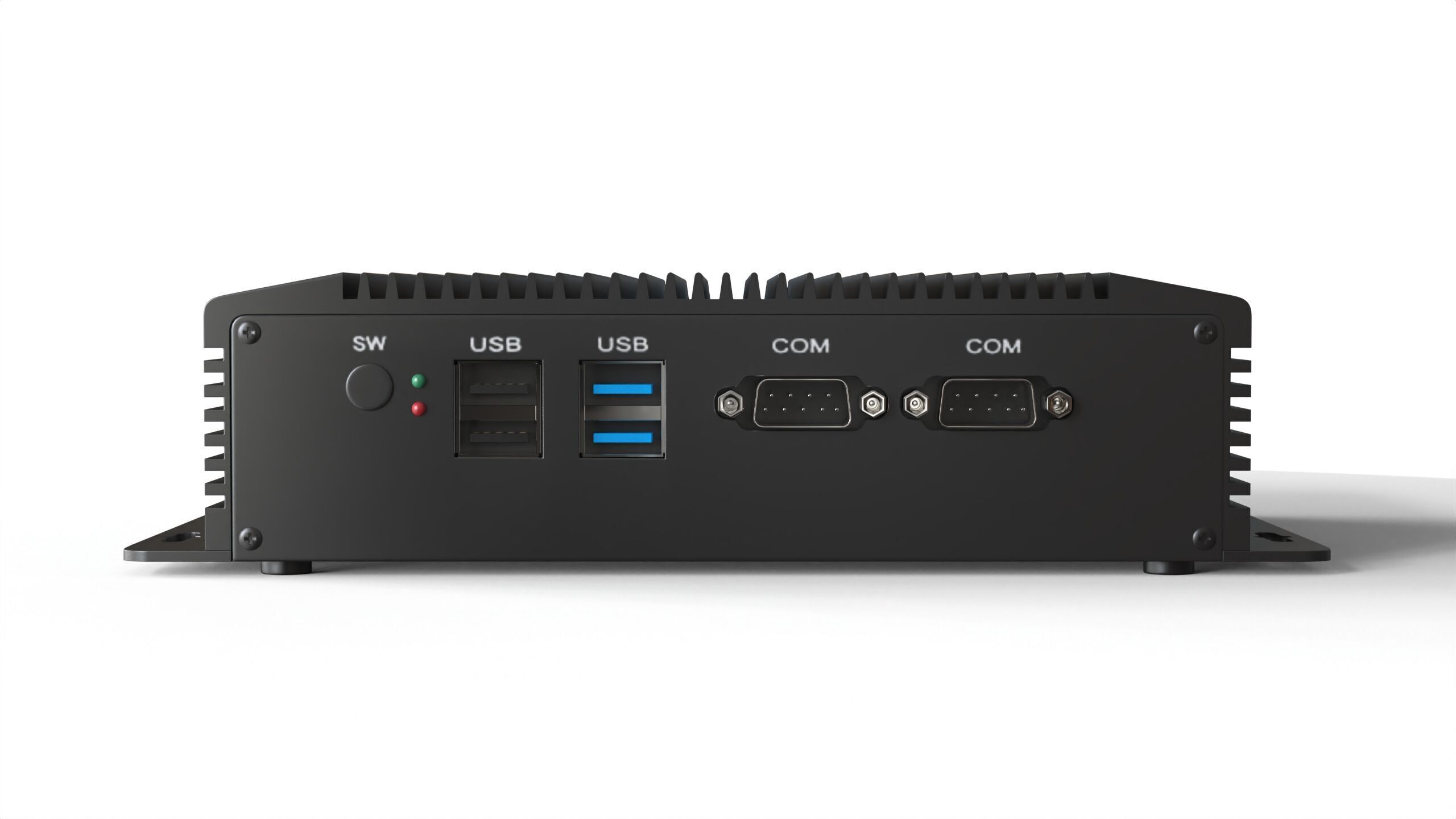 Fanless Industrial Computer  3D model_7