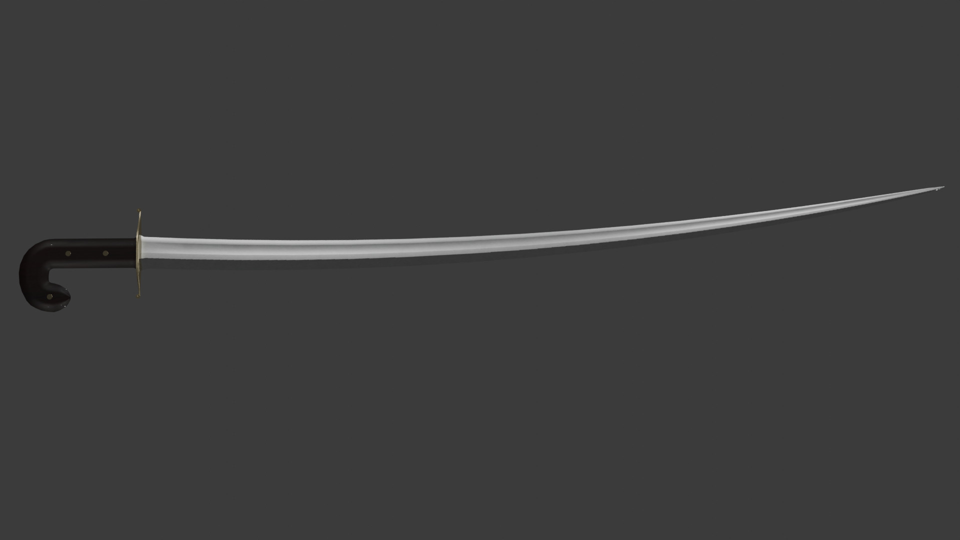 Shamsher Low-poly 3D model_2