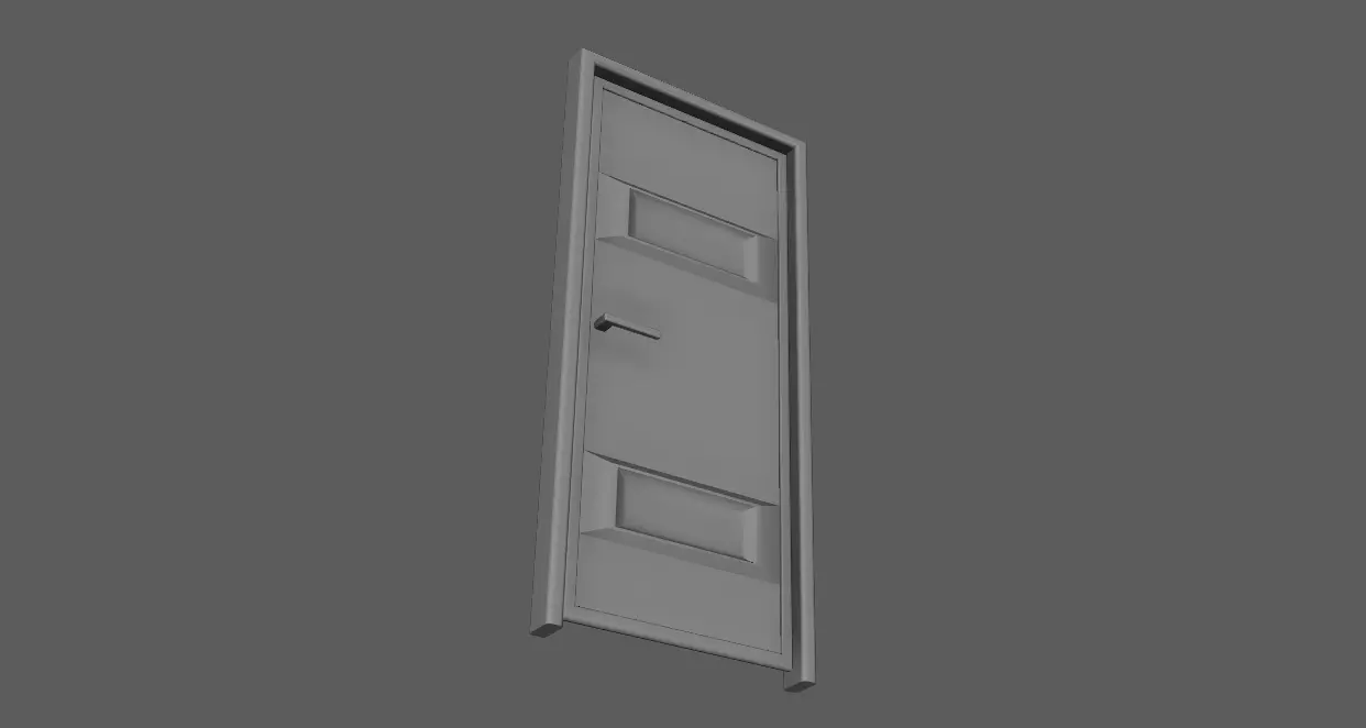 Door- SIMPLE Free 3D model Free low-poly 3D model