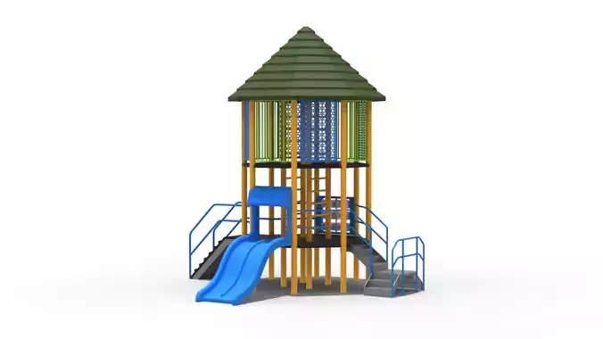 Playground Funpark 2 Levels 3D model