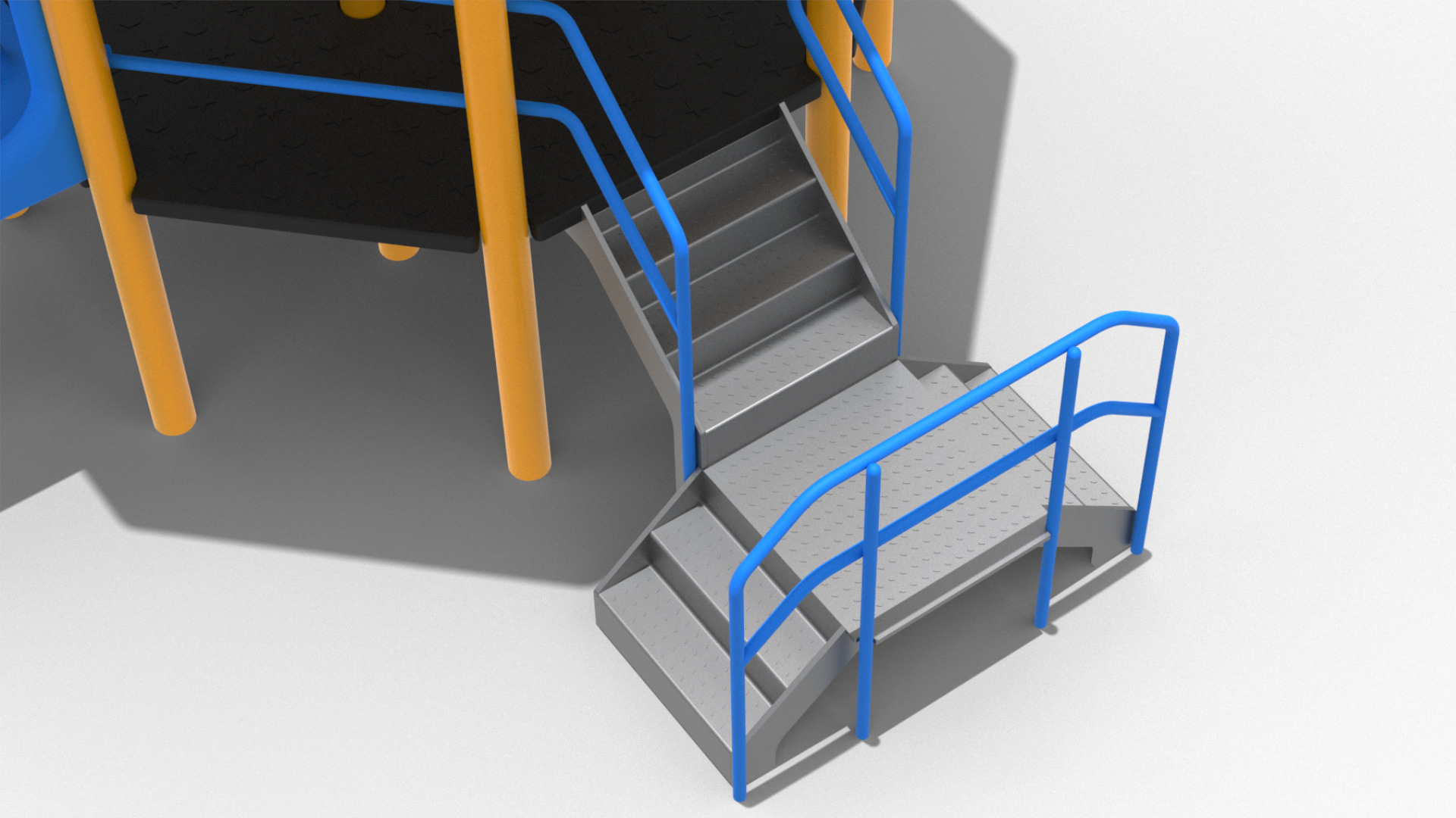 Playground Funpark 2 Levels 3D model_7