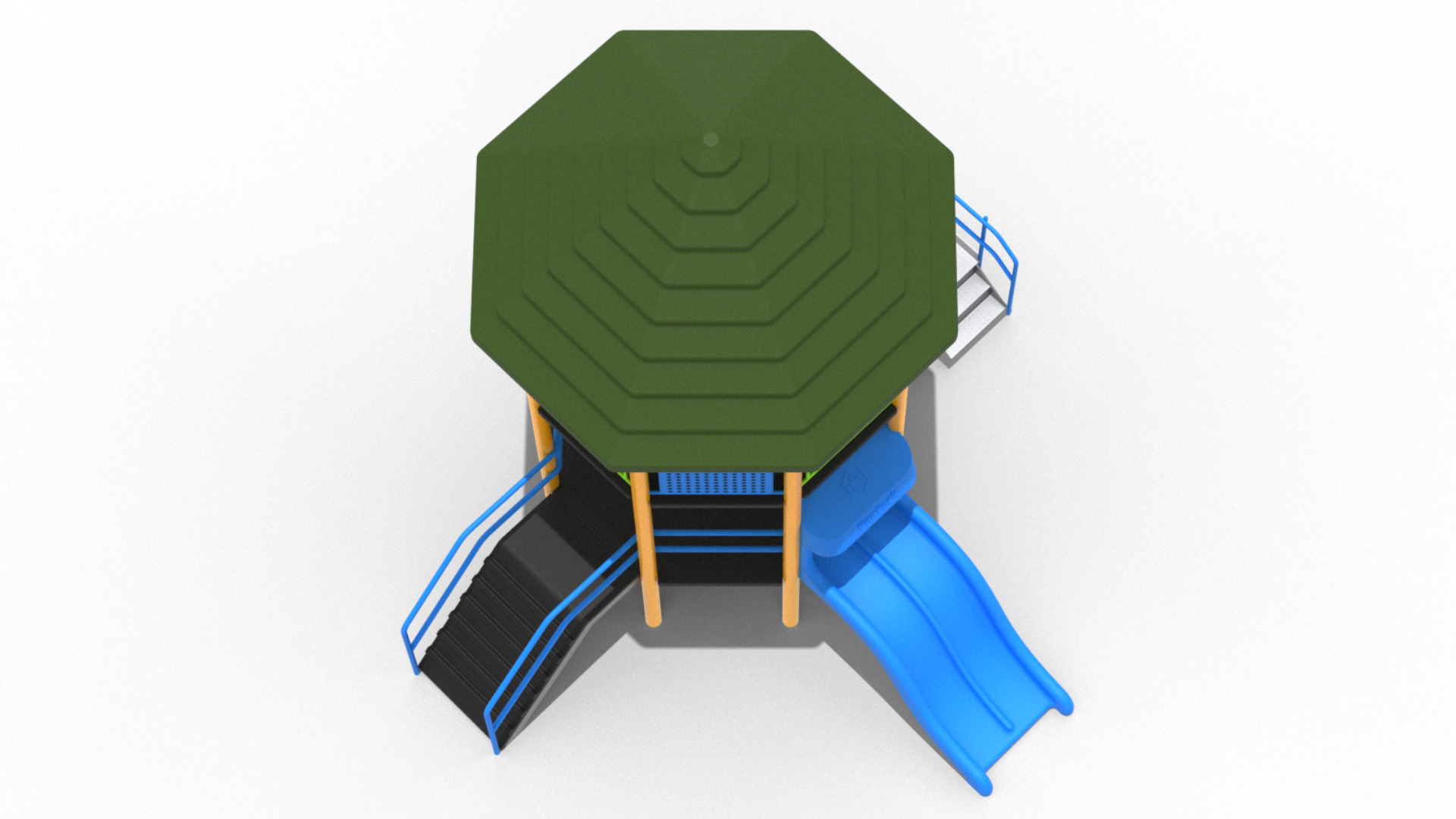 Playground Funpark 2 Levels 3D model_5