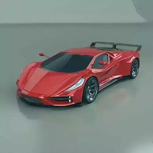Vikintados supercar concept 3D model