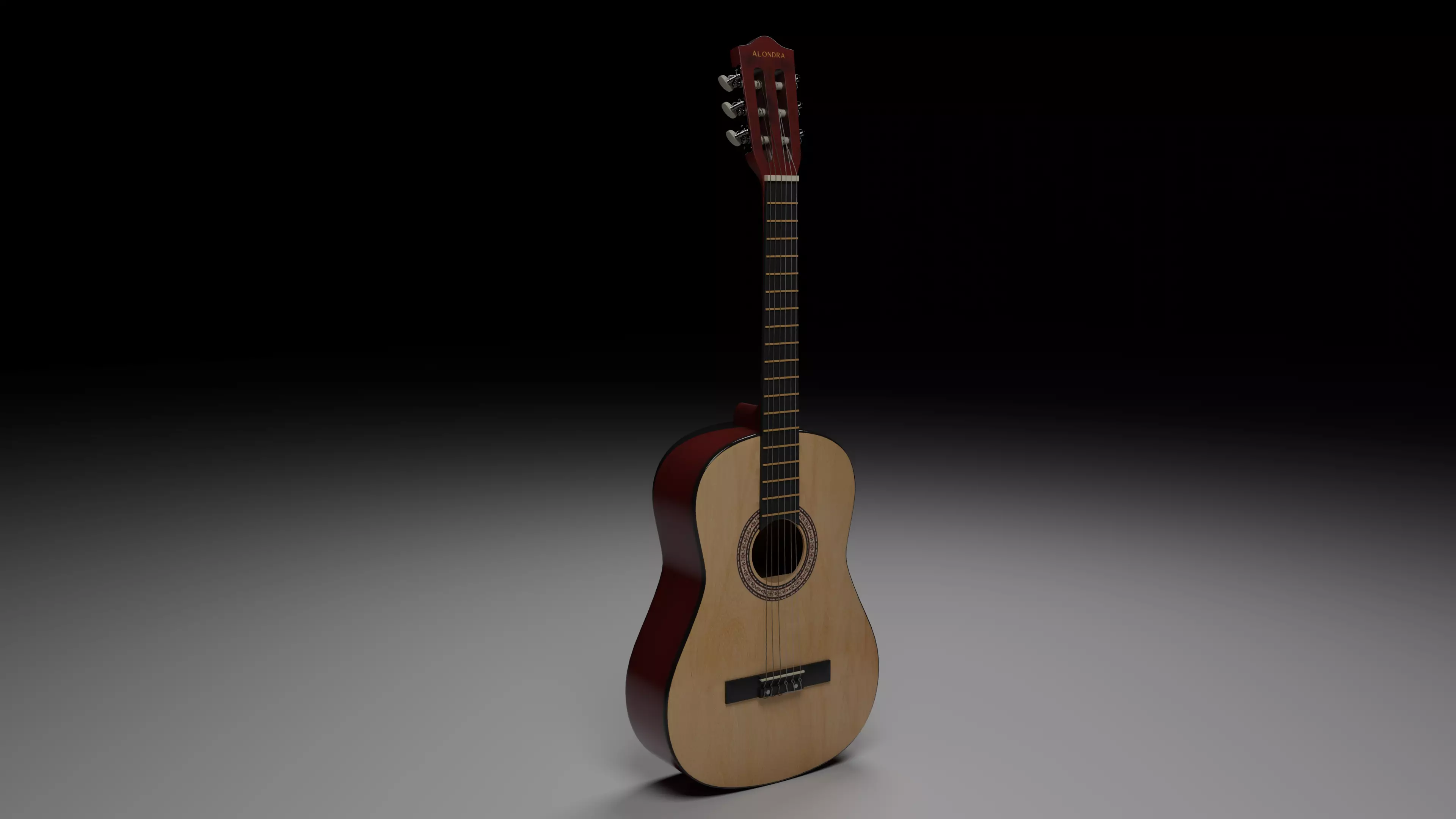 Guitar Pro 3D Blender Mode 3D model