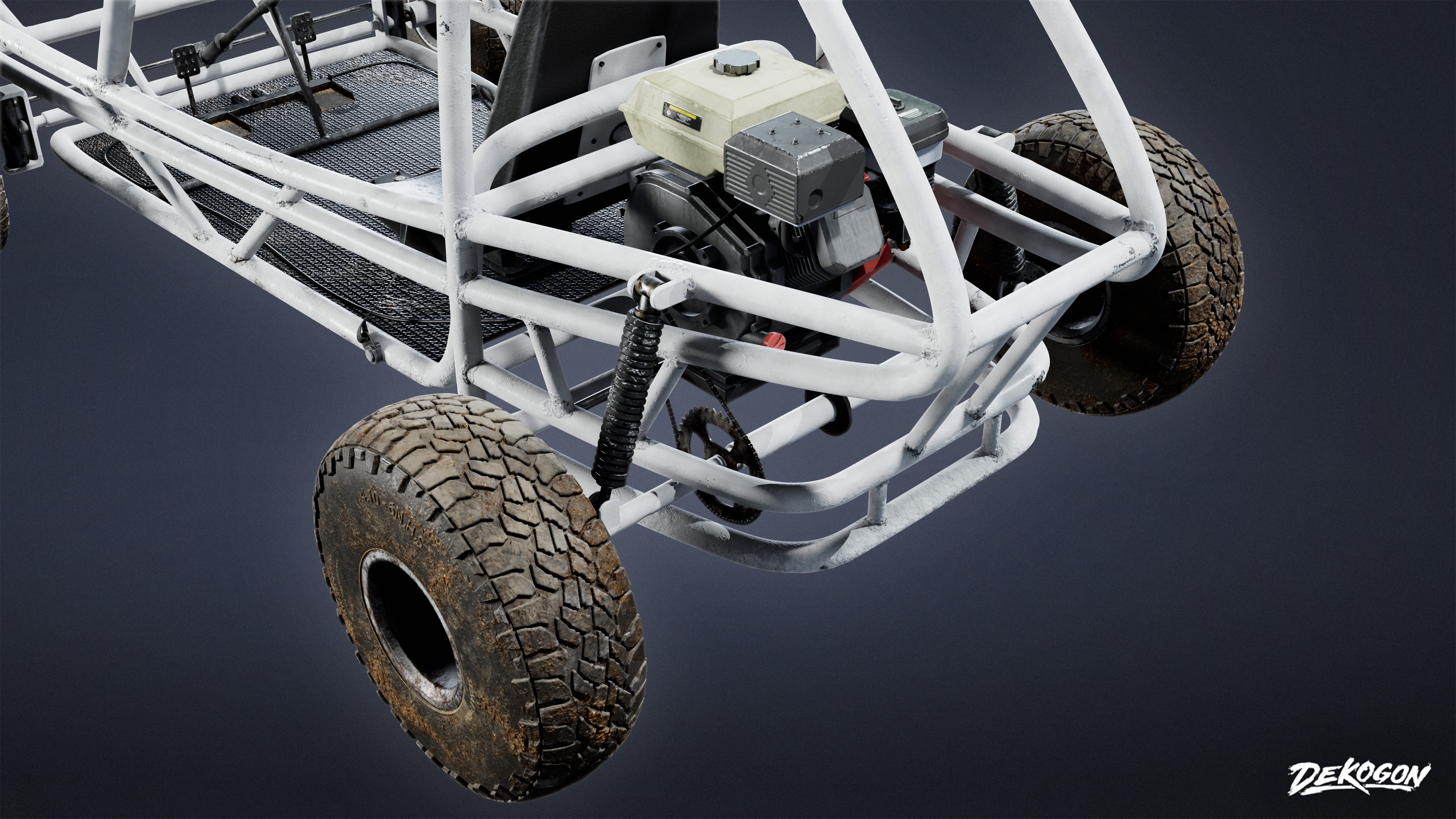 VEHICLES - Go Kart 01 - LOW POLY AND NANITE Low-poly 3D model_5