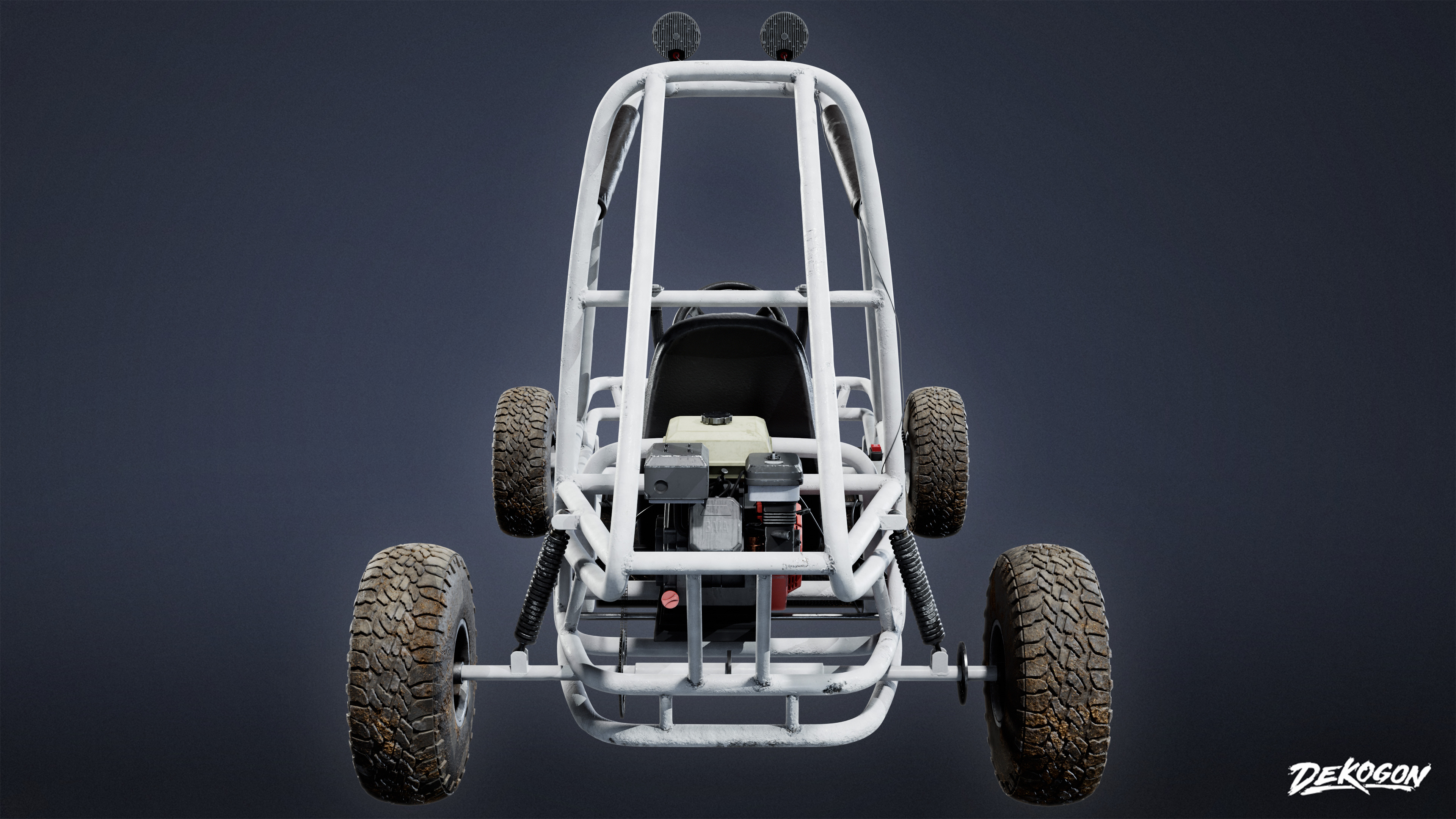 VEHICLES - Go Kart 01 - LOW POLY AND NANITE Low-poly 3D model_4