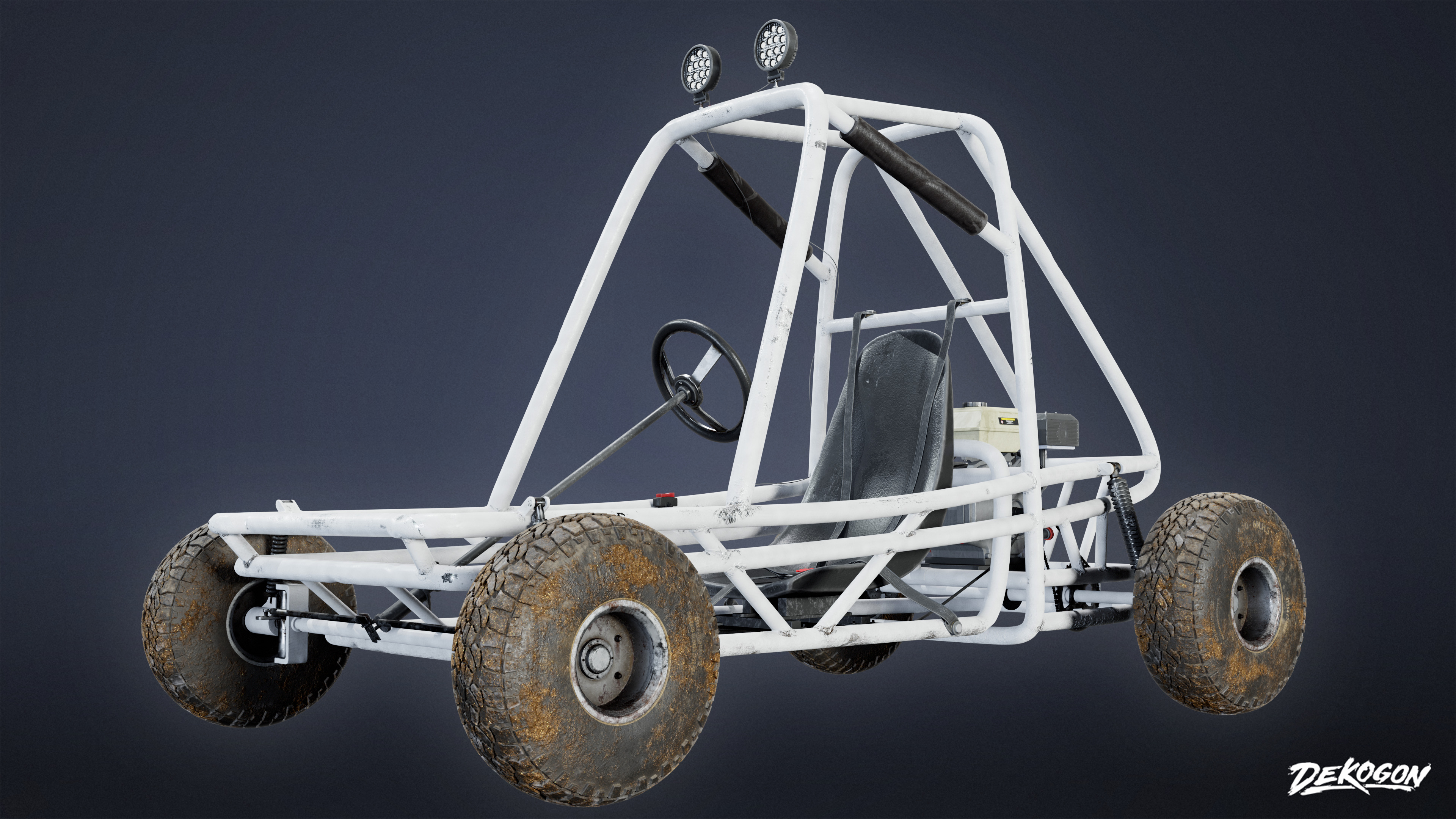 VEHICLES - Go Kart 01 - LOW POLY AND NANITE Low-poly 3D model_1