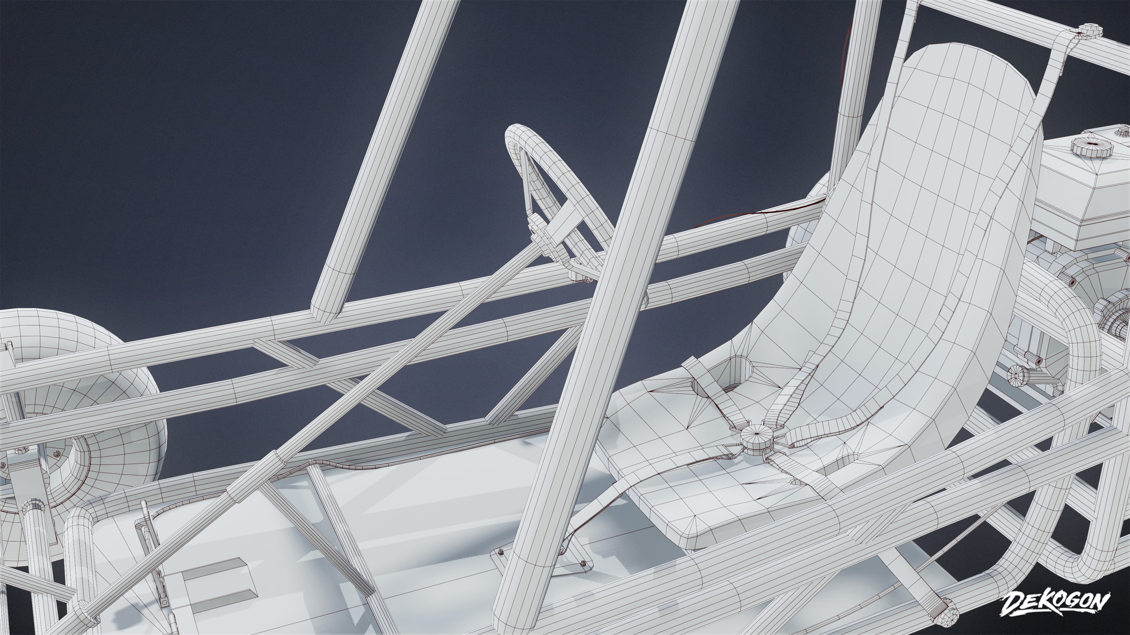 VEHICLES - Go Kart 01 - LOW POLY AND NANITE Low-poly 3D model_7