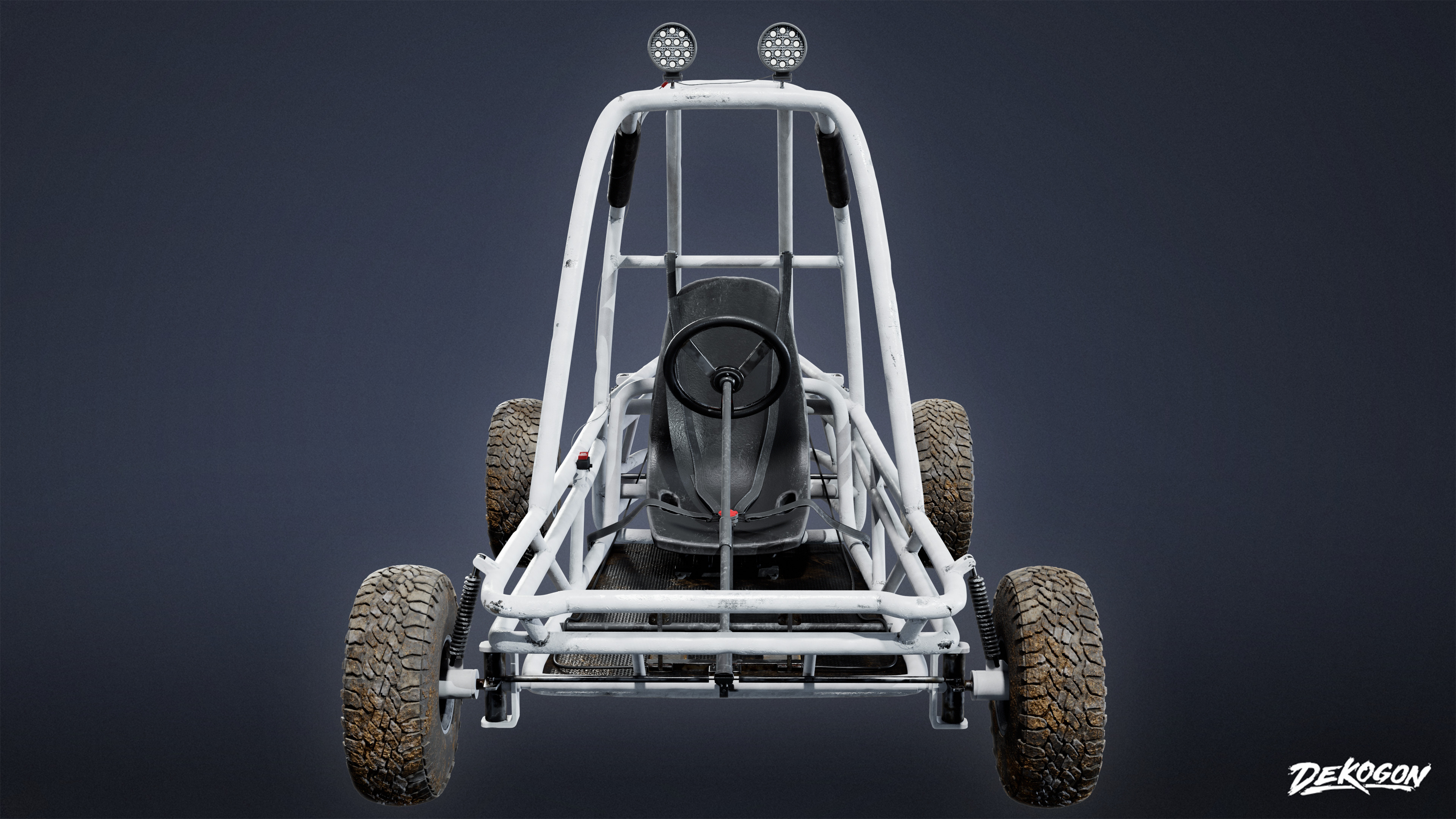 VEHICLES - Go Kart 01 - LOW POLY AND NANITE Low-poly 3D model_2