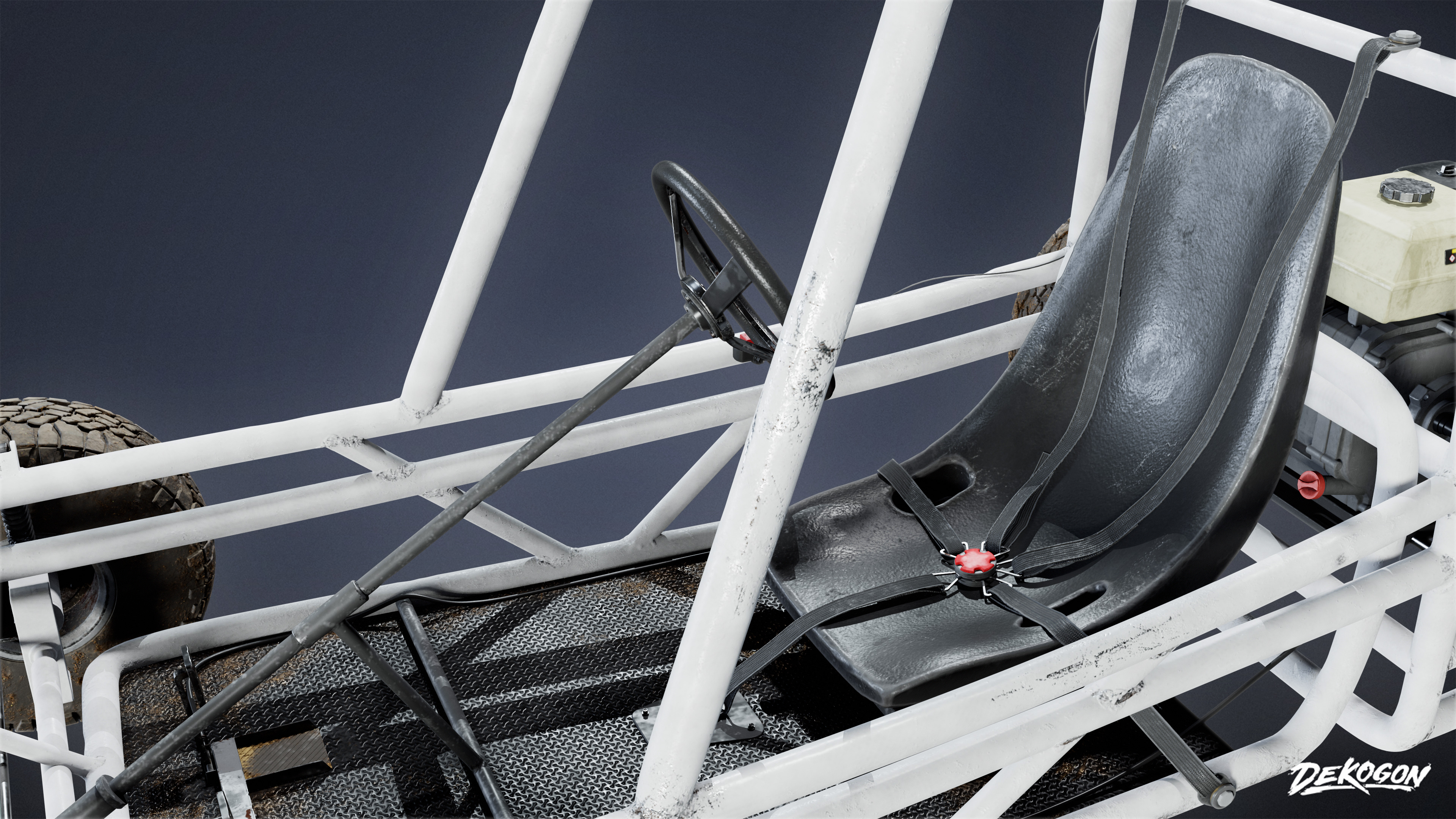 VEHICLES - Go Kart 01 - LOW POLY AND NANITE Low-poly 3D model_6