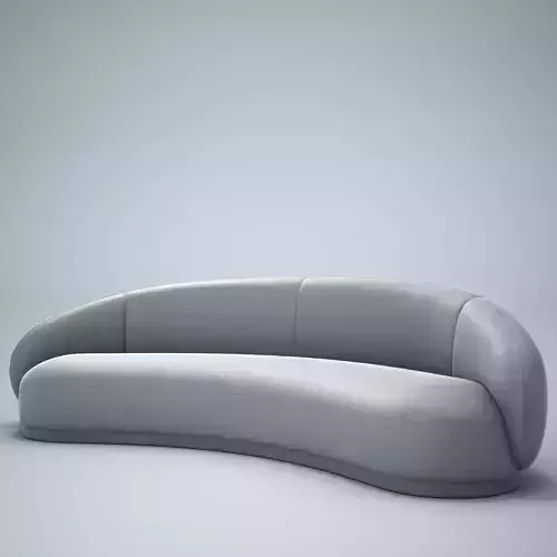 Cashew nut arc Sponge Wooden Sofa HD