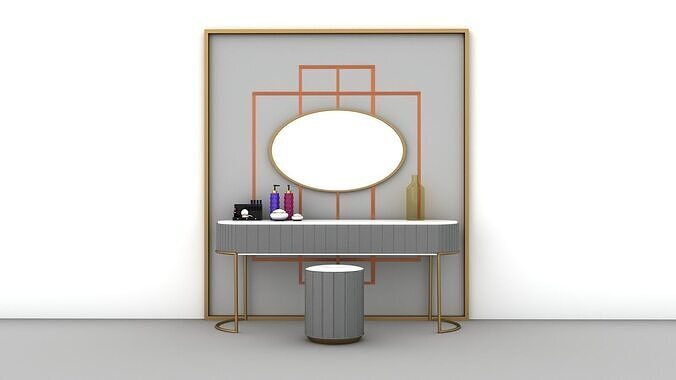 makeup table 3D model
