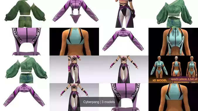 Cyberpang 3D Model Collection