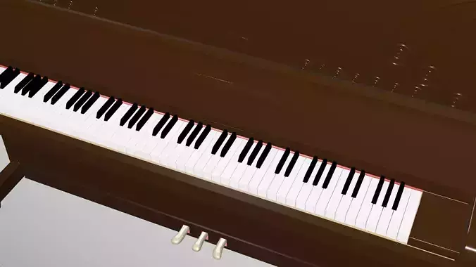 Brown Upright Piano