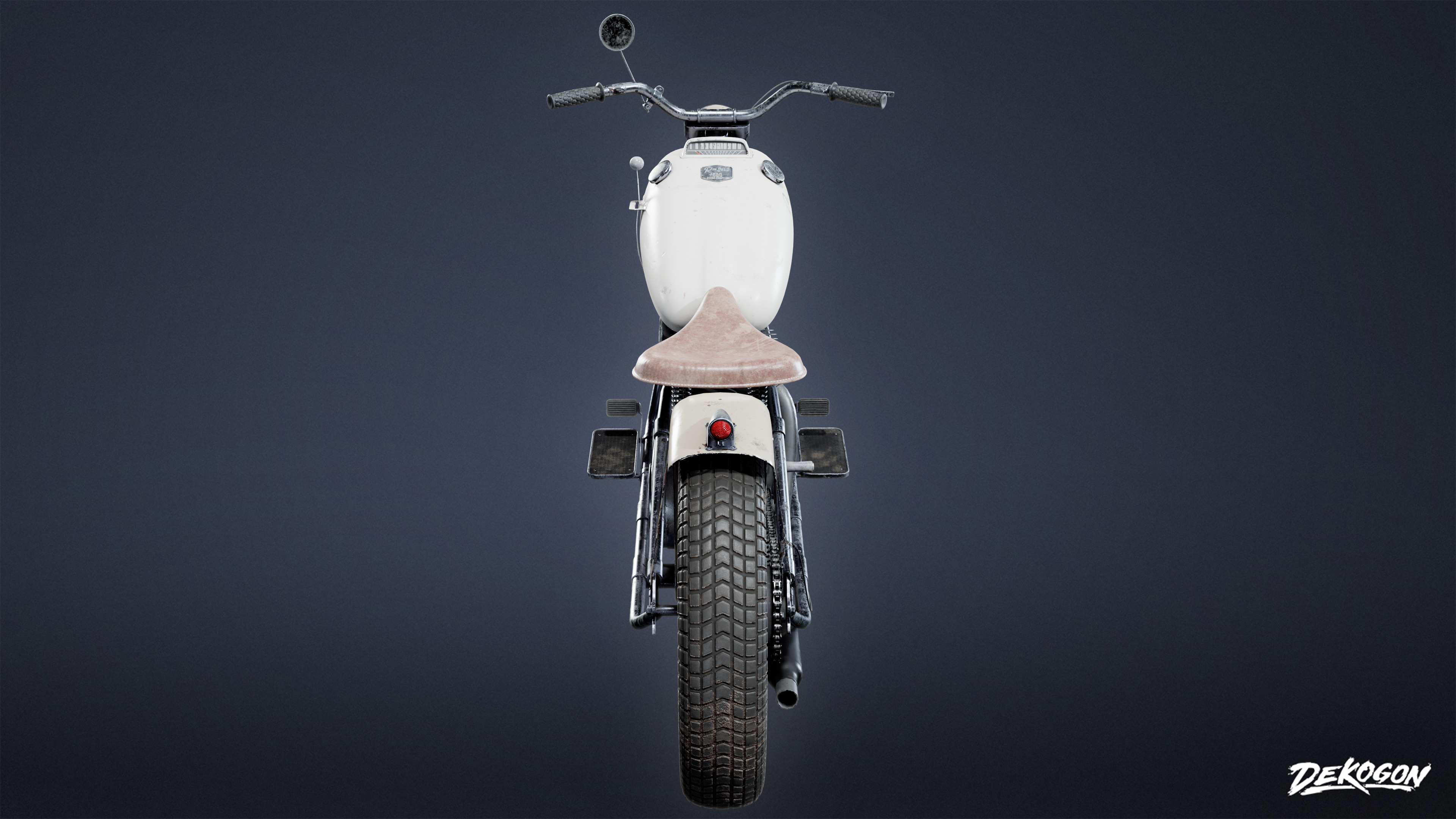 VEHICLES - Motorcycle 01 - LOW POLY AND NANITE Low-poly 3D model_4