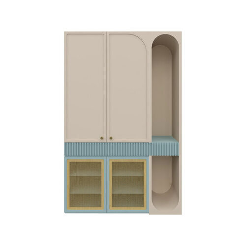 Parametric Entryway Closet and Shoe Rack Revit Family  3D model