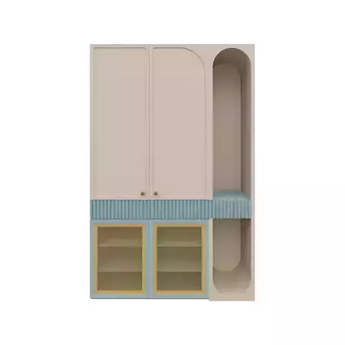 Parametric Entryway Closet and Shoe Rack Revit Family 