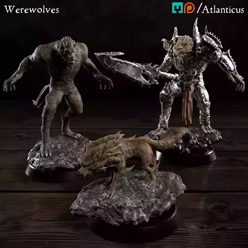 Werewolves - BUNDLE 3D Model Collection