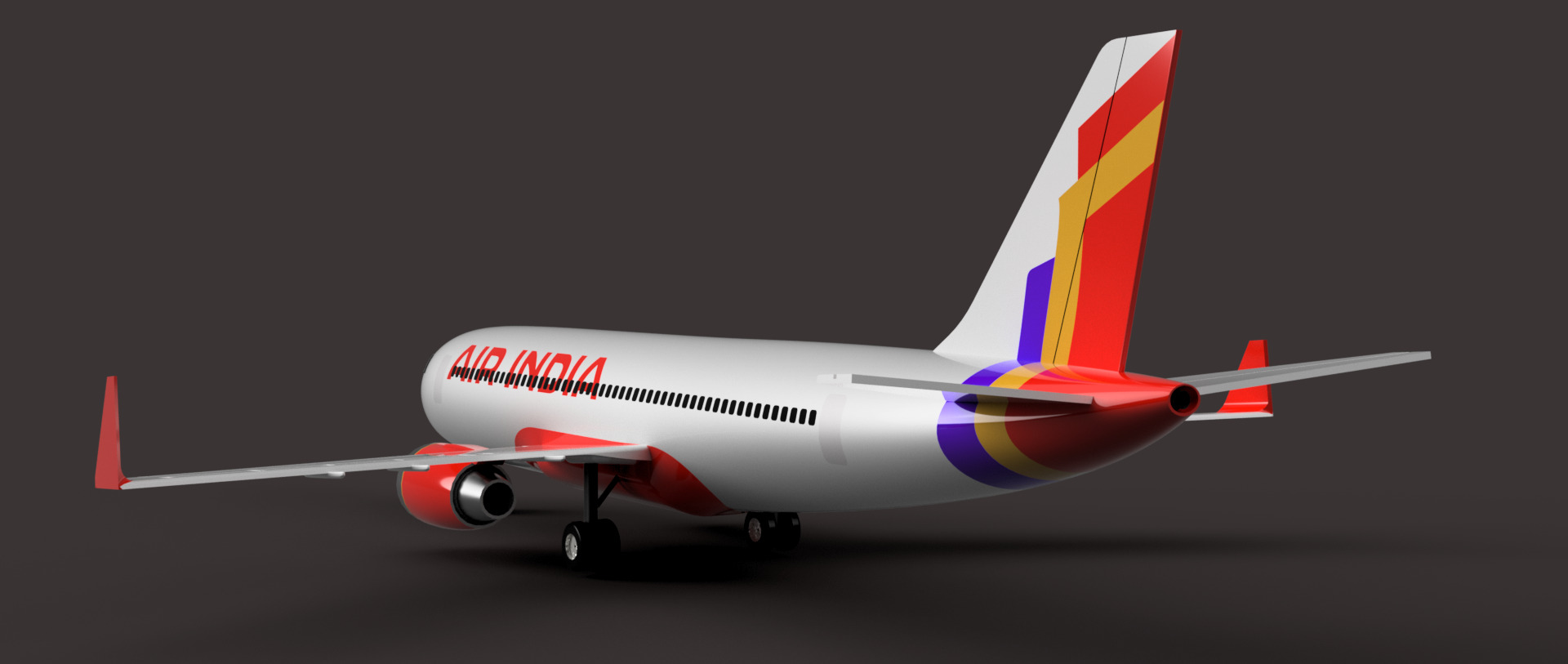 Airbus A320-200 Passenger Jet 3D Model 3D model_1
