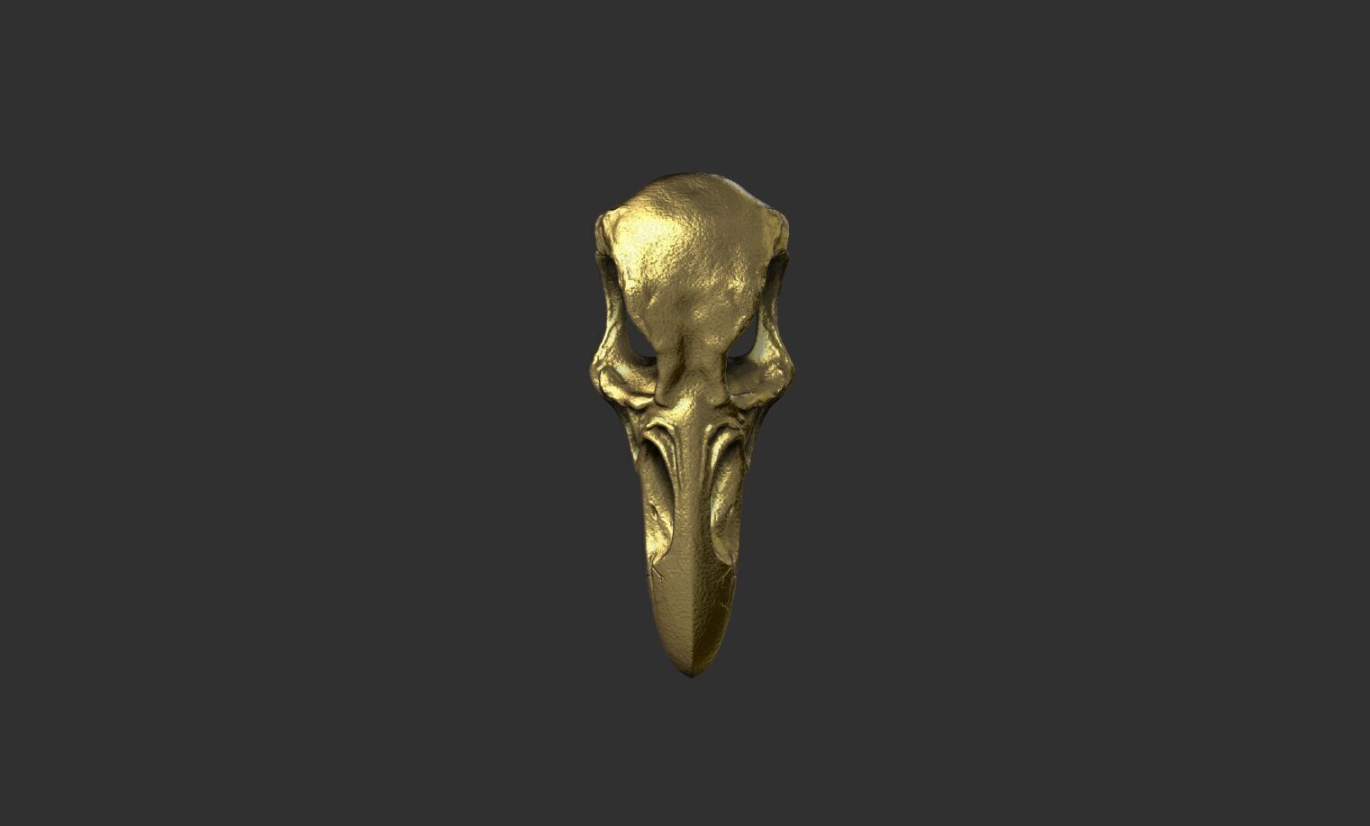 Raven Skull 3D print model_16