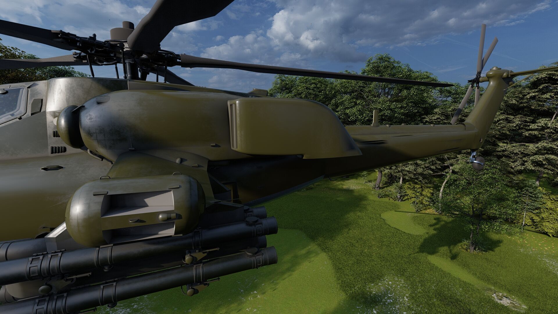 Attack Helicopter MI-28 Havoc 3D model_6