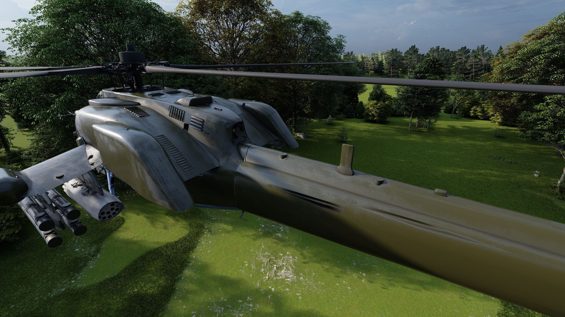 Attack Helicopter MI-28 Havoc 3D model_7