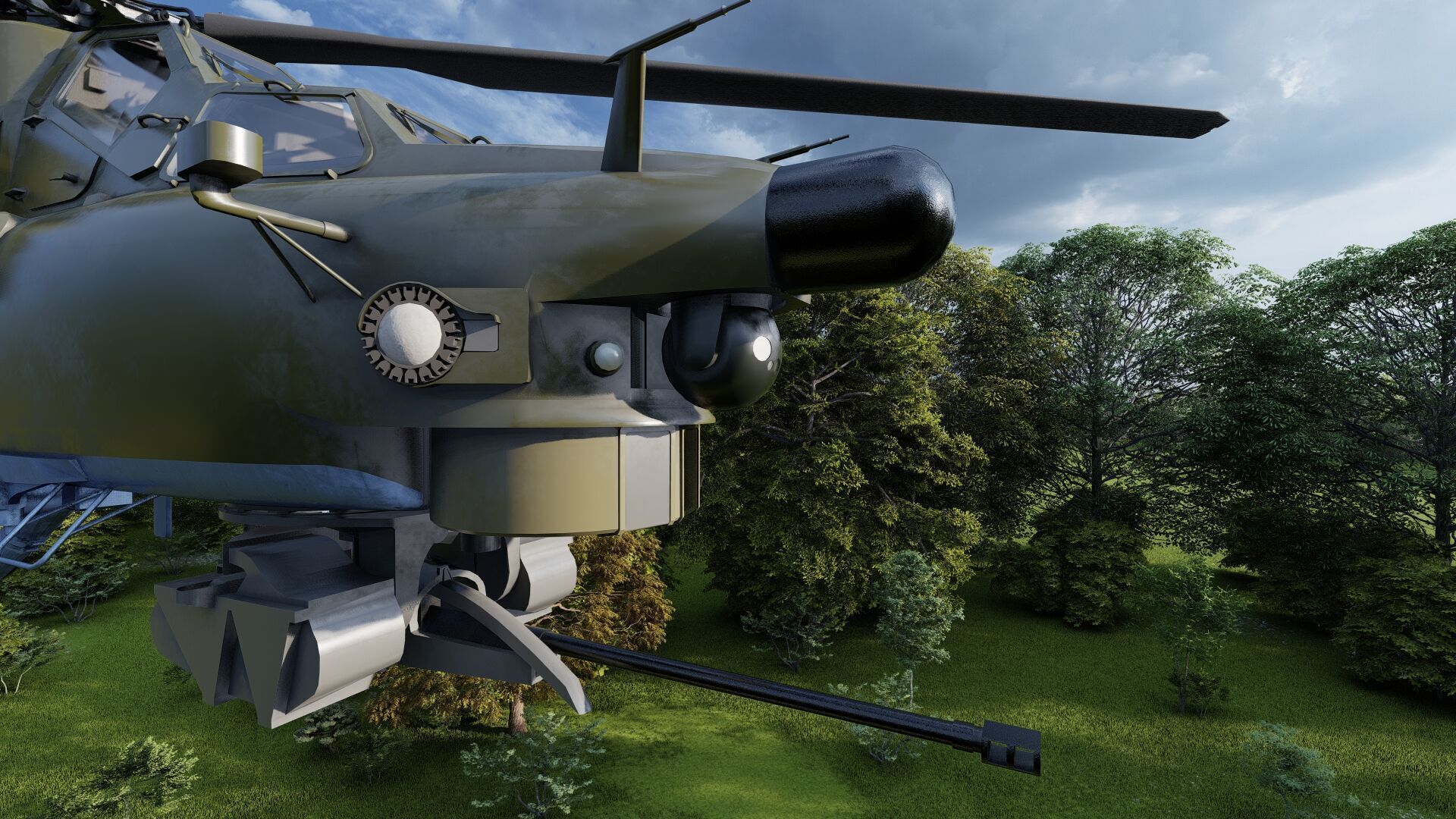 Attack Helicopter MI-28 Havoc 3D model_14