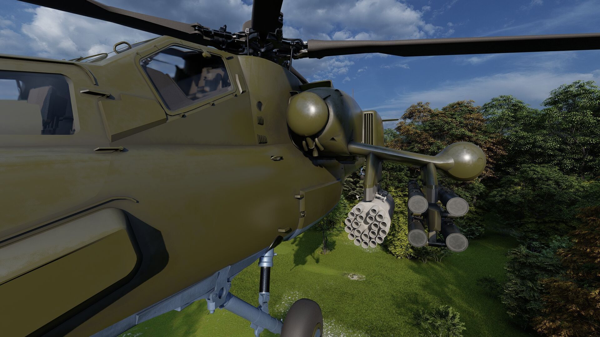 Attack Helicopter MI-28 Havoc 3D model_5