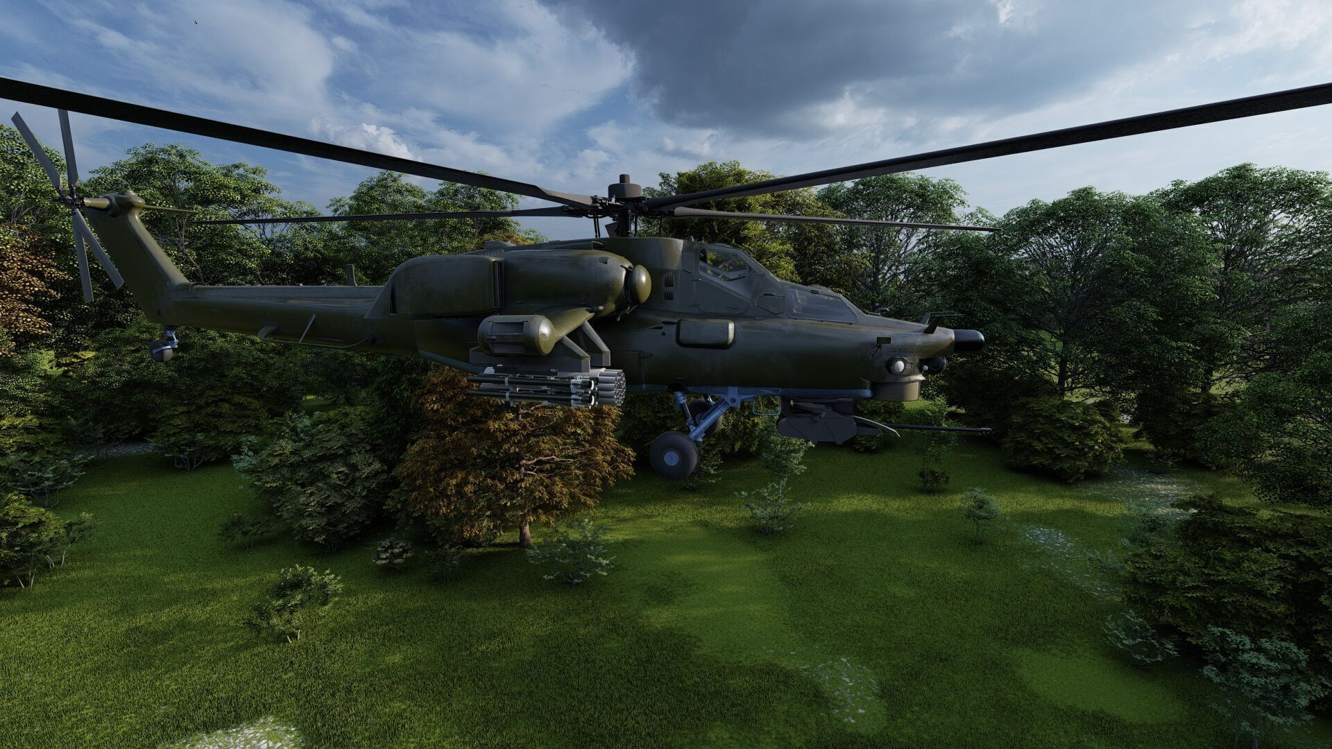 Attack Helicopter MI-28 Havoc 3D model_1