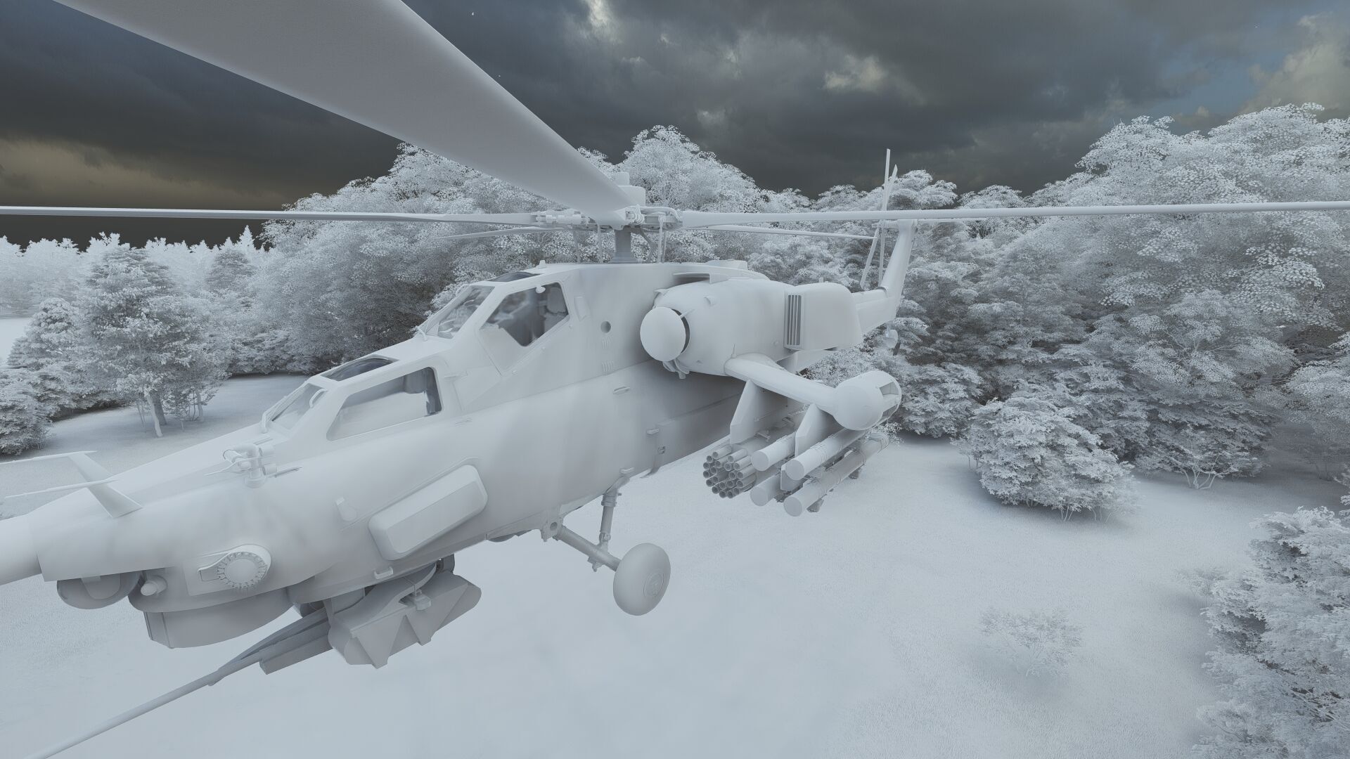 Attack Helicopter MI-28 Havoc 3D model_30