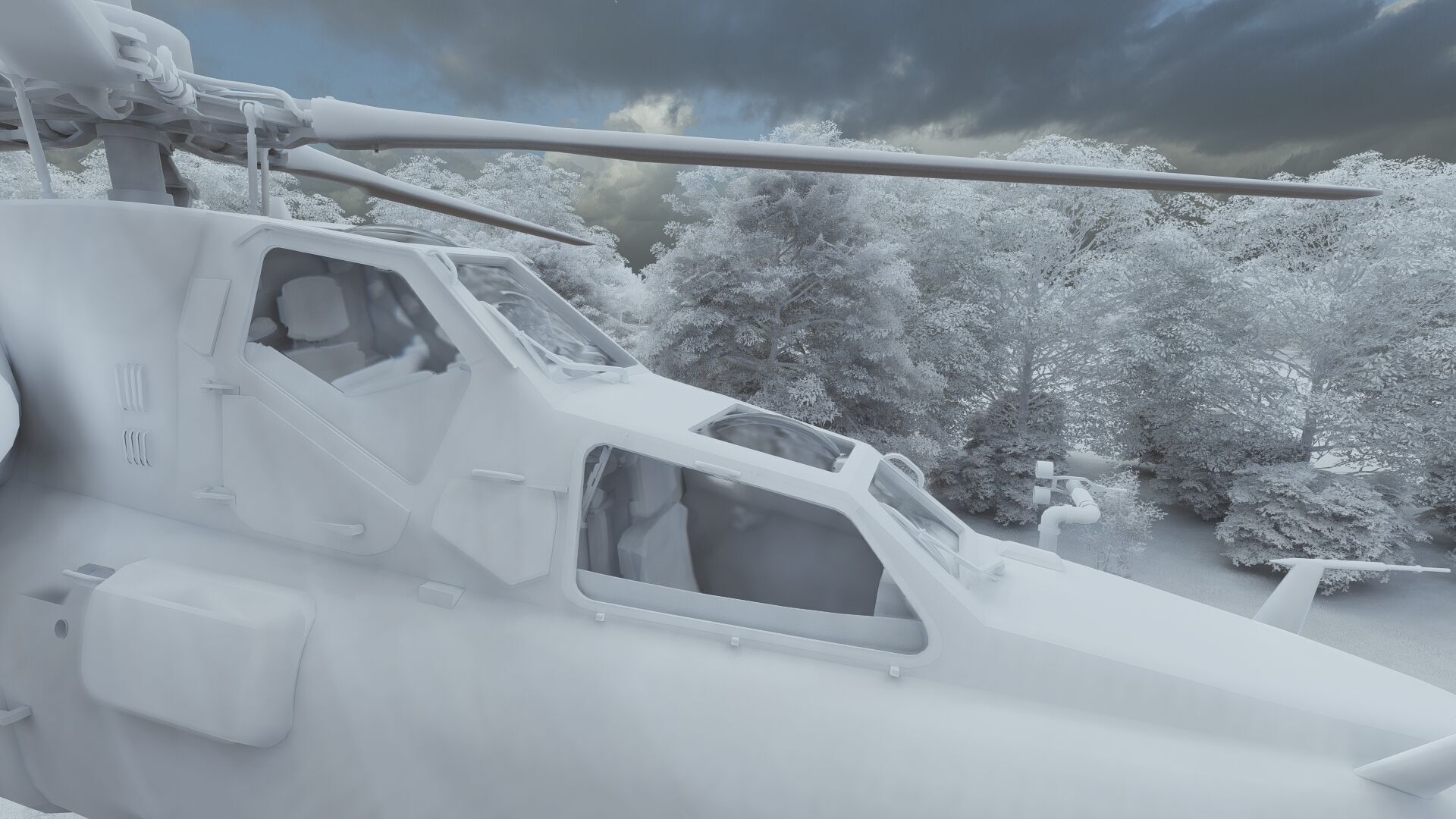 Attack Helicopter MI-28 Havoc 3D model_36