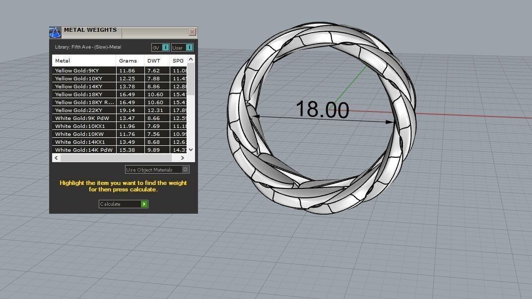 Cuban Ring Chain ring 3D print model_6
