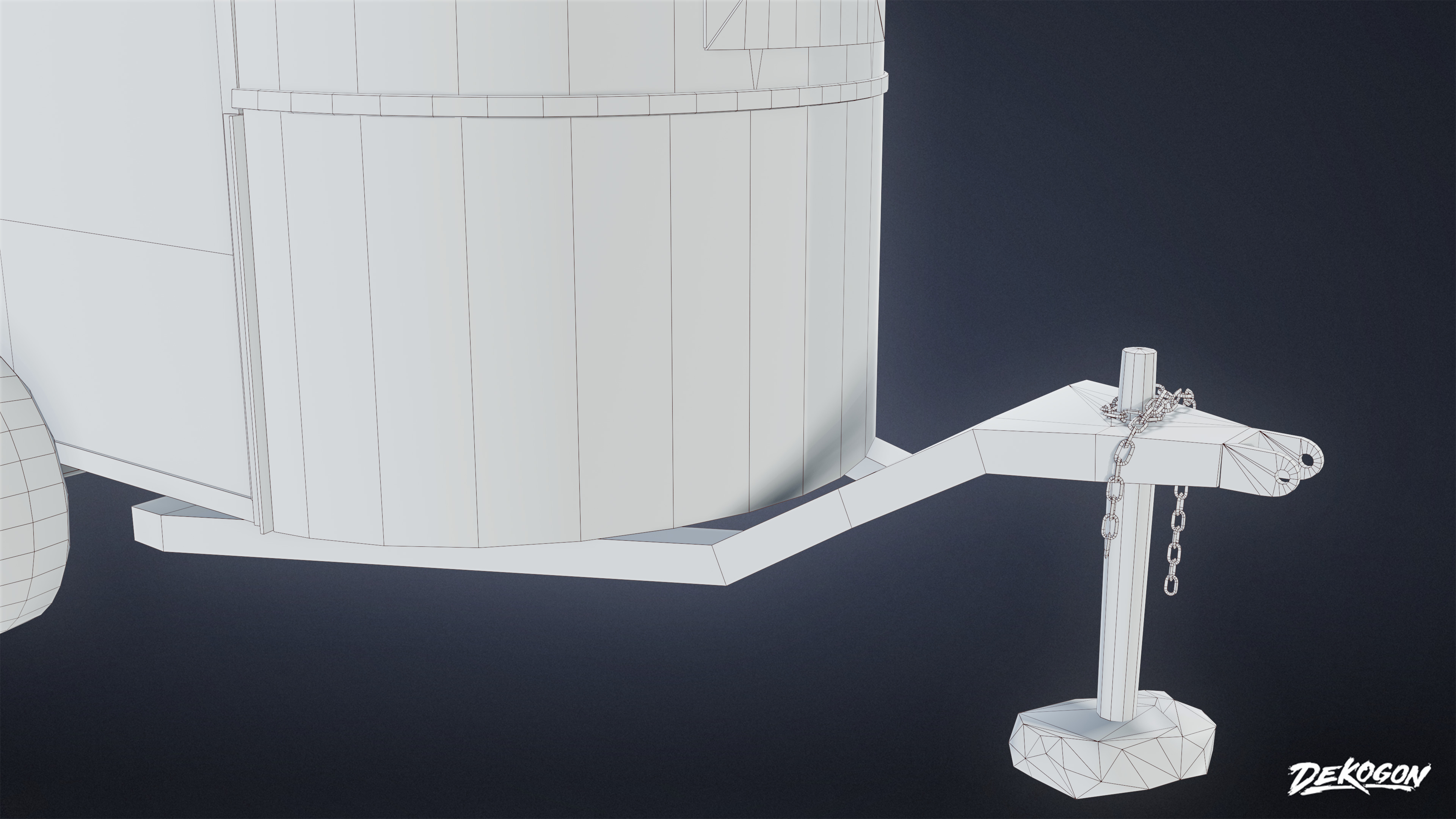 VEHICLES - Old Horse Trailer 01 - LOW POLY AND NANITE Low-poly 3D model_7