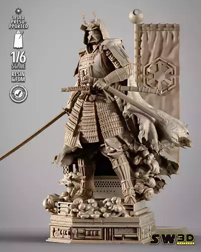 STAR WARS Darth Vader Samurai Sculpture 3D print model