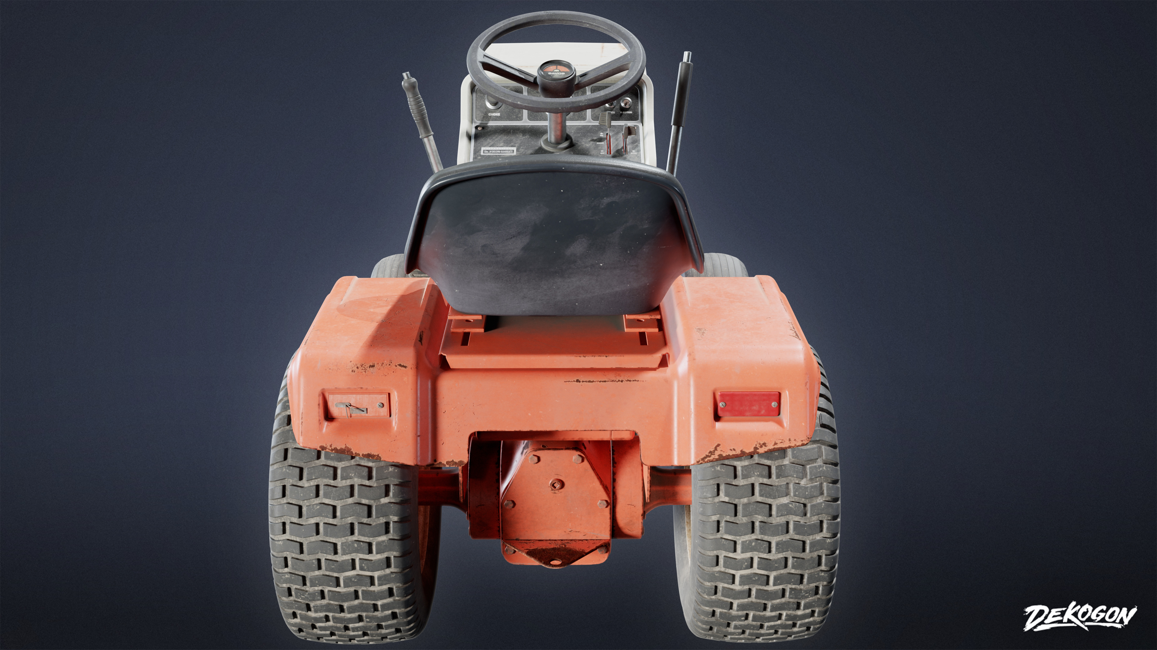 VEHICLES - Riding Lawnmower 01 - LOW POLY AND NANITE Low-poly 3D model_4
