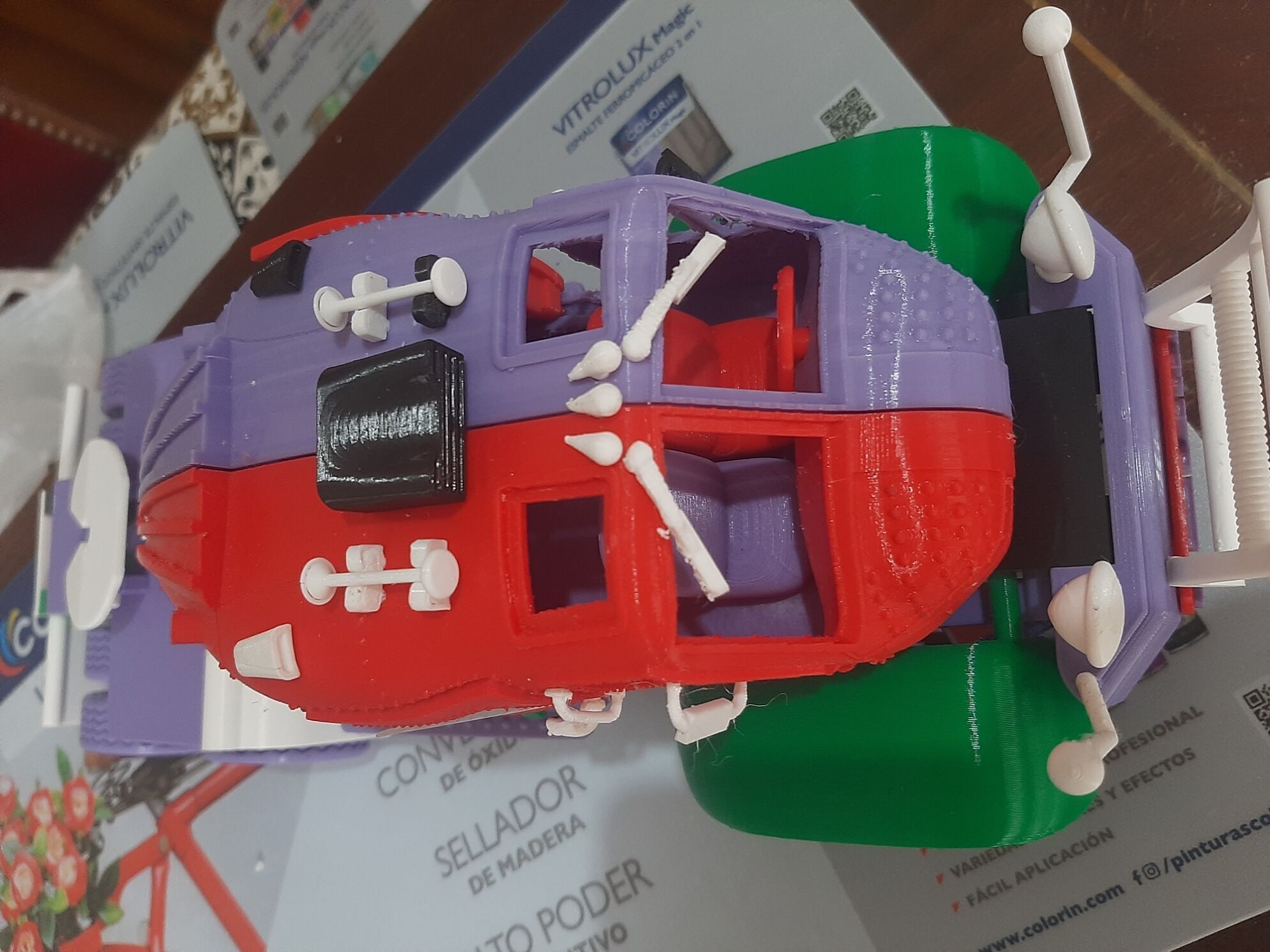 helicoptero chasis de camion hellcopter truck  3D print model_0